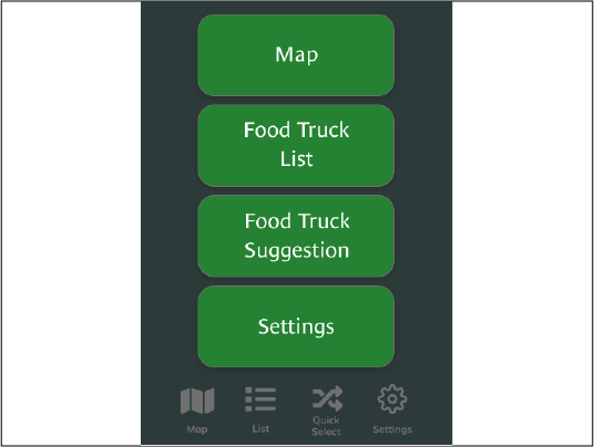 Food Truck Finder App Design